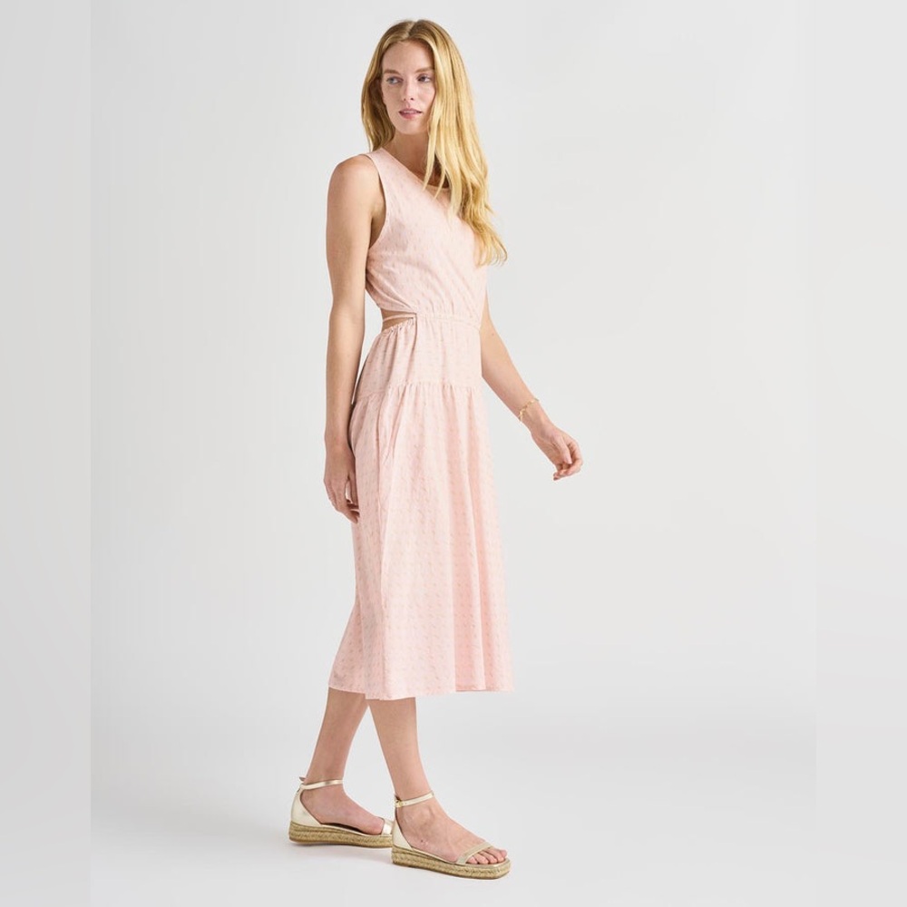 Splendid Renata Cut Out Sleeveless Midi Dress